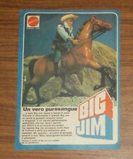 Rara Pubblicità BIG JIM Cowboy a Cavallo 1980