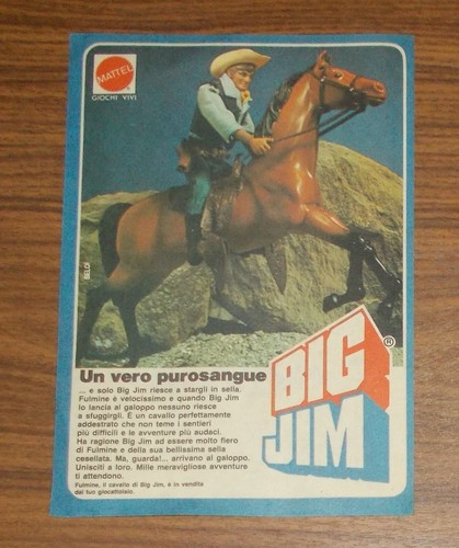 Rara pubblicità big jim - big,