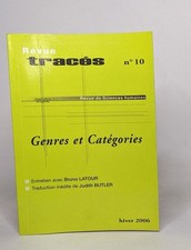 Revue tracés n°10 - genres et catégories / entretien avec Bruno Latour
