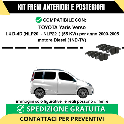 Pastiglie freno ant post - +,