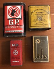 Lotto Scatole in latta POLVERE