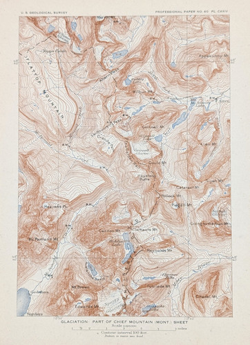 1908 grinnell glacier - glacier,