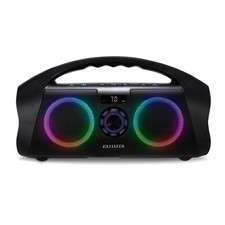 Aiwa Altoparlante Boombox Portatile Impermeabile con Luce Multicolore e Display