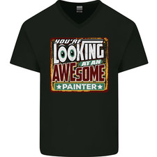 T-shirt uomo scollo a V in