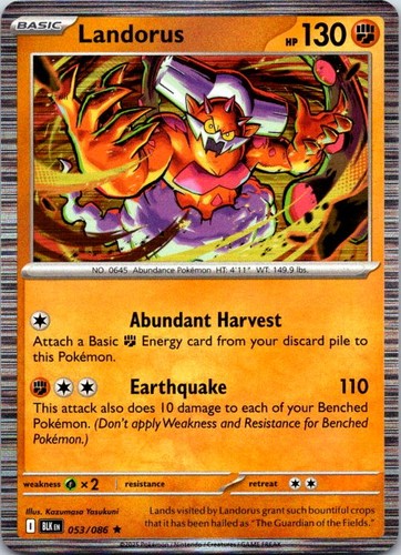 Landorus holo rare black - rare, sv: