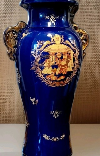 Vaso porcellana cobalto laguna
