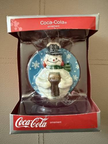 Coca cola winking snowman - cola,