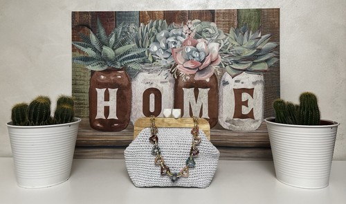 Borsa realizzata mano - a,