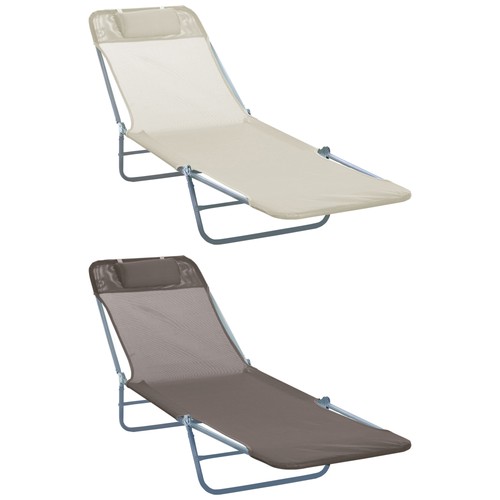 Outsunny lettino prendisole - lettino,