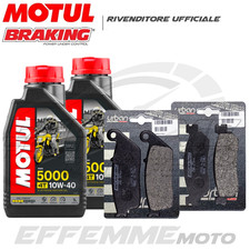 Tagliando YAMAHA X-Max 250 2010 2011 2012 2013 Motul 5000, Kit Pastiglie Braking