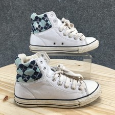 Converse Sneakers Youth 3 Chuck Taylor Padded Collar Hi White Leather 307910
