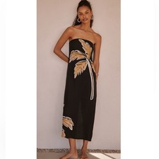 Abito lungo senza spalline