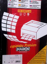 Markin Etichette Adesive C/503 Confezione Da 100Fg Formato A4 Cm 21X29,7 Bianche
