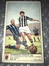 SPORT CALCIO FIGURINA CARD LAVAZZA INCONTRO INTER-JUVENTUS 1949/50