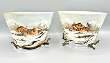 Antique Hand Painted Glass