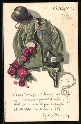 Cartolina artistica mauzan - cartolina,