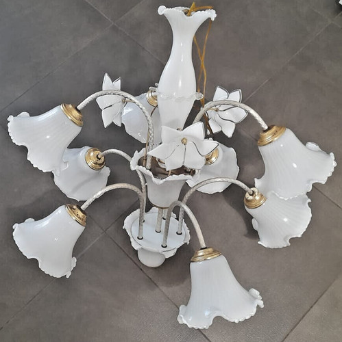 Lampadario luci in - in, vetro