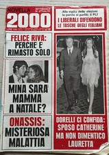 Novella 2000 28/05/1970 - Mina - Riva - Dorelli - Onassis - Sammy Davis
