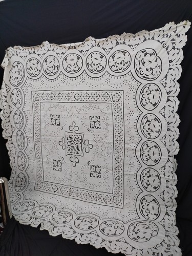 Copriperline pizzo lino