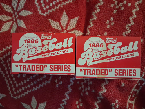 Lotto 1986 topps traded - di,
