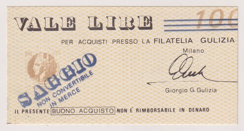 Miniassegni buoni acquisto - buoni,