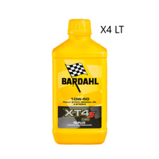 4 LITRI OLIO MOTORE MOTO 4T BARDAHL XT4-S XTS C60 10W50 RACING 100 % SINTETICO
