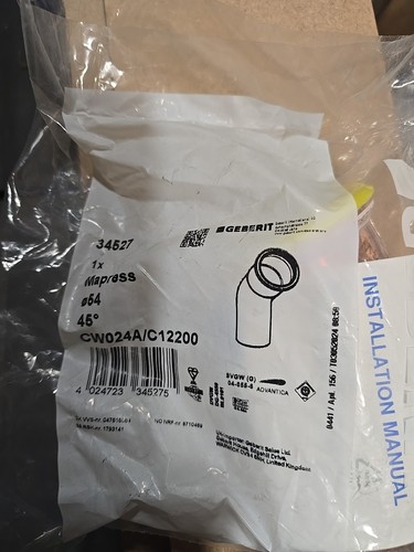 Geberit mapress 34527 curva - 34527, in