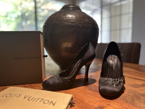 Louis vuitton black satin - vuitton,
