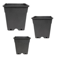 Vaso Plastica Quadrato per Piante Giardino Fioriera interno esterno in Plastica