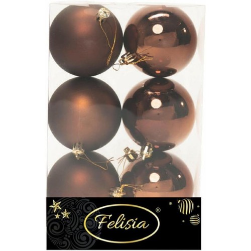 Palle natale plastica 6 - di, pz.6