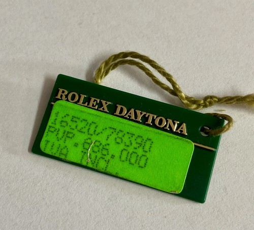 Rolex green tag - rolex, hangtag