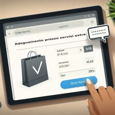 adeguamento prezzo ruotini servizi extra sostituzione ruotino(errore ordine cl.)