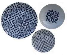 Guzzini set 18 Servizio piatti tavola porcellana decorata Maioliche Blu cod.102