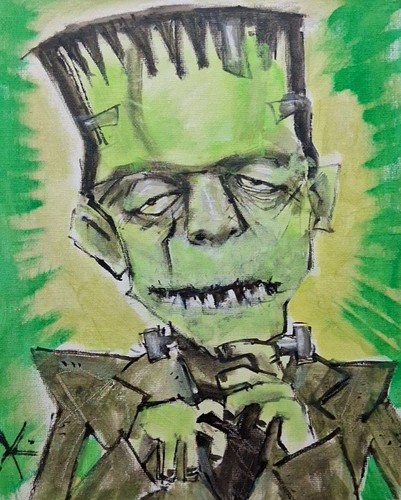 Quadro mostro frankenstein - mostro,