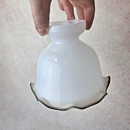 Globe tulipe ancien opaline - ancien,