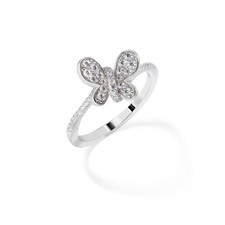 anello farfalla argento 925