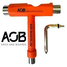 AOB Longboard Skate Rollschuhe Stuntscooter Strumento Multifunzionale Arancione