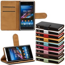 Custodia compatta Sony Xperia Z1 custodia portafoglio custodia protettiva book cover