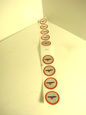 9 punti esselunga bollini rotondi sotto numerati dal 1359 al 1368 nuovi no 1364