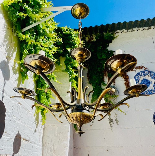 Lampadario tole antico - tole,