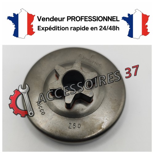 Cloche pignon dents pas - 6,