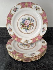 6 piatti Royal Albert Lady Carlyle rosa 27 cm. Prima qualità mai usato! NUOVO