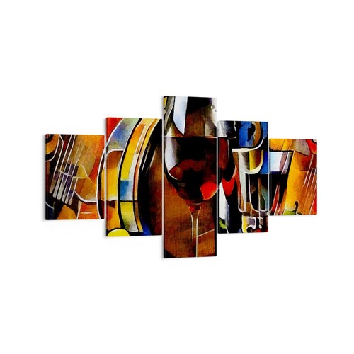 Quadro tela 125x70cm vino - quadro,