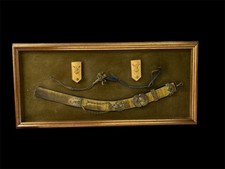 Bandoliera dragona mostrine e pendagli lotto regio esercito incorniciato