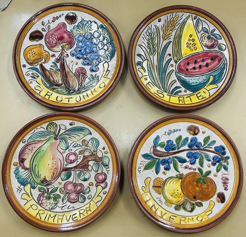 Deruta pottery set of 4 - set,