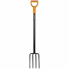 FISKARS 1003458 Forca SOLID Vanga 4 Denti 17 x 122 cm Nero e Arancio