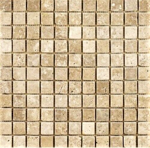 Piastrelle mosaico travertino