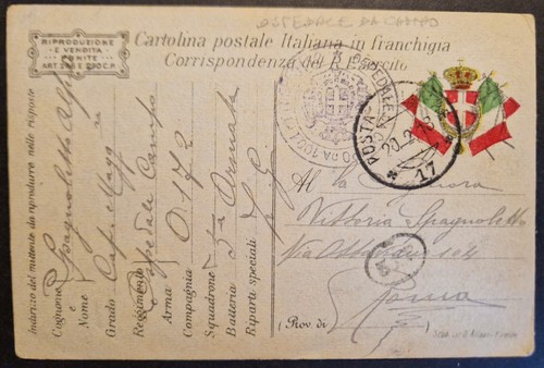 Wwi posta militare franchigia - posta,