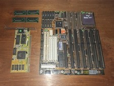 SCHEDA MADRE PINE PT-429 MOTHER BOARD VINTAGE CPU 486 66MHz RETRO PC VIDEO ISA 