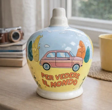 Salvadanaio Ceramica con Fiat